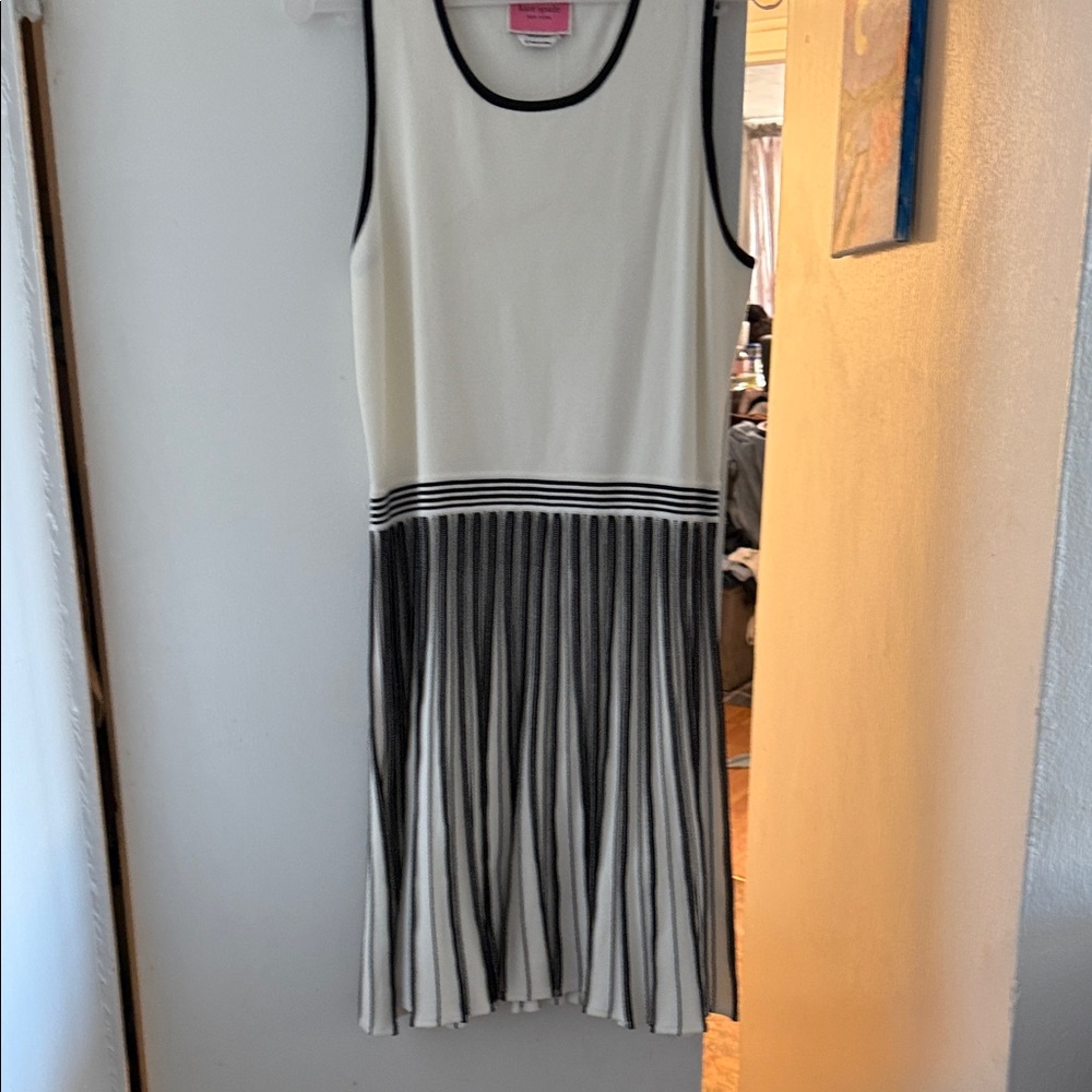 Kate Spade Black and White Midi Dress